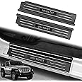 Bercicci 2PCS Door Sill Protector for Jeep Wrangler JL JLU 2018-2025 & Gladiator JT 2020-2025 Accessories Stainless Steel 2-Door Car Pedal Kick Protection (Carbon Fiber)