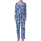 Karen Neuburger womens Two-piece Long Sleeve Girlfriend Lace Pajama Set