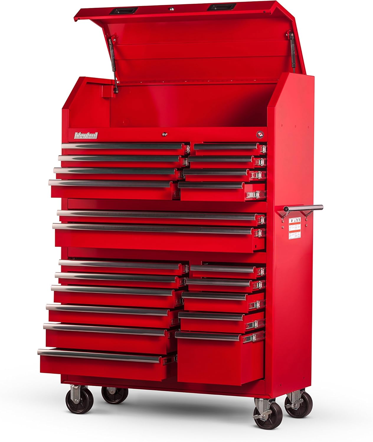 International 42 Inch 20 Drawer Toolbox With Ball Bearing Drawer