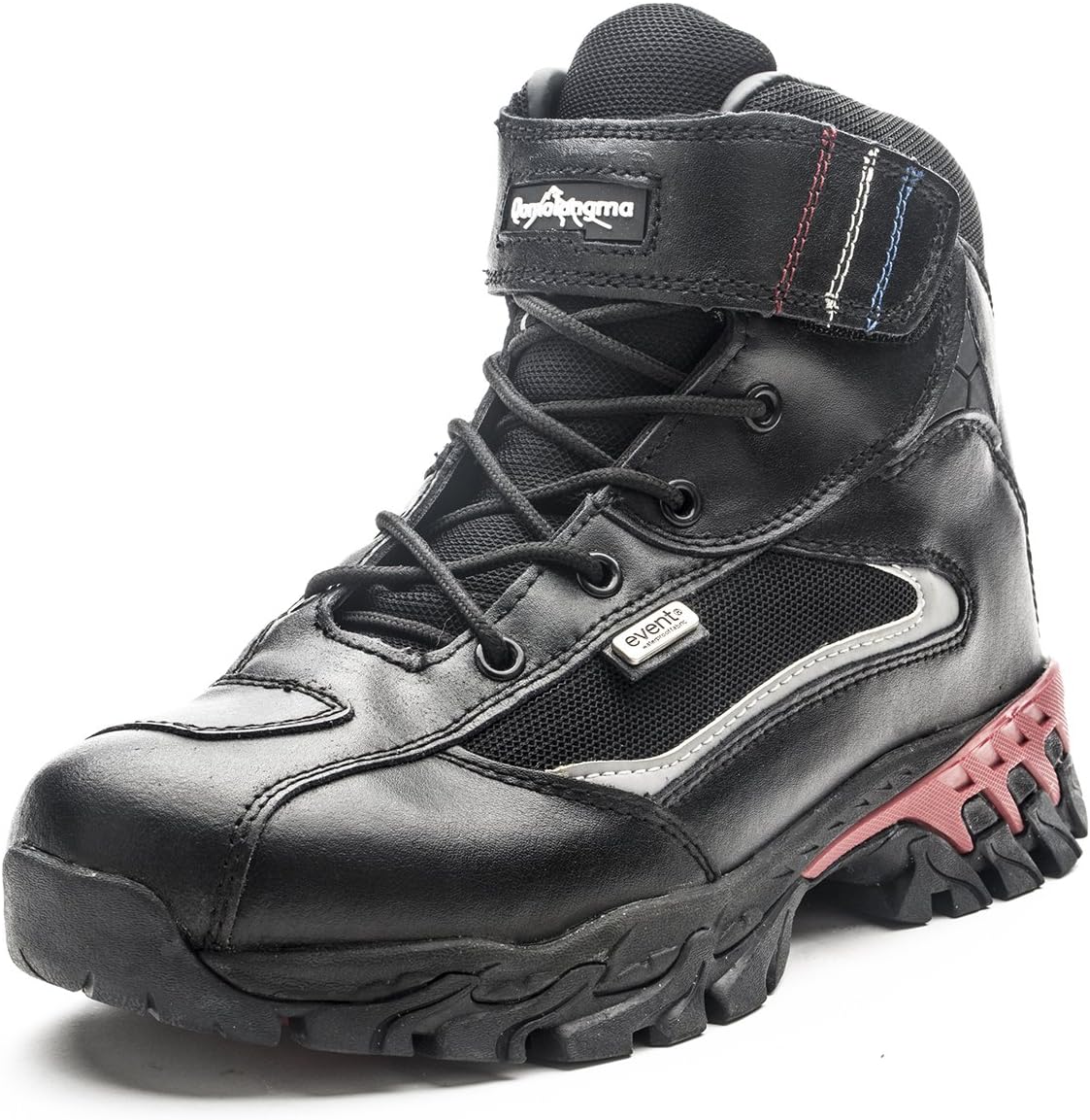 QOMOLANGMA Men's Waterproof Leather Motorcycle Combat Ankle Boots Hiking Trekking Outdoor Boots