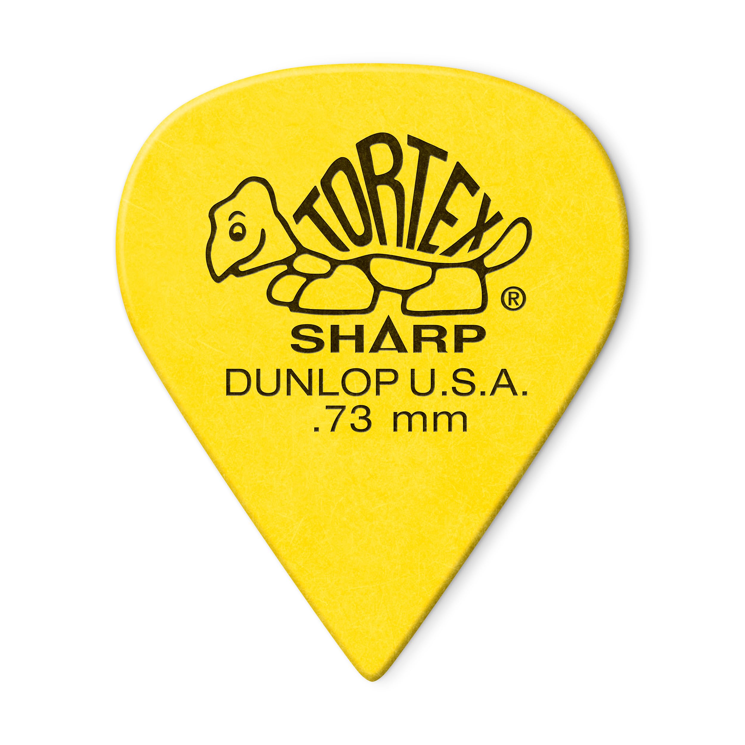 Jim Dunlop 412R.73 Tortex Sharp, Yellow, .73mm, 72/Bag — image 1