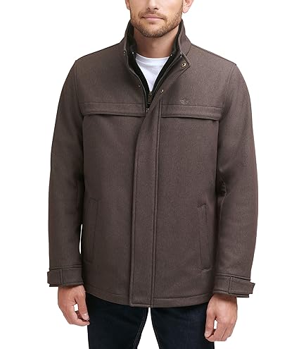 thumbnail image 2 of Men's Vintage Buckskin Suede Trucker Jacket - Dark Brown, Button-Down, Windproof Casual Coat 2 of 11