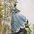 Guichifun Fairy Statue Collection Home Decoration - 22IN Leaf Angel Girls Resin Large Home Decor for Outside or Inside Rustic Garden Outdoor Yard Fantasy Figurines Gift 13.75 x 8.75 x 22 Inch