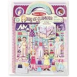 Melissa & Doug Puffy Sticker Activity Book: Day of Glamour - 196 Reusable Stickers - Fashion Activities For Kids, Reusable St