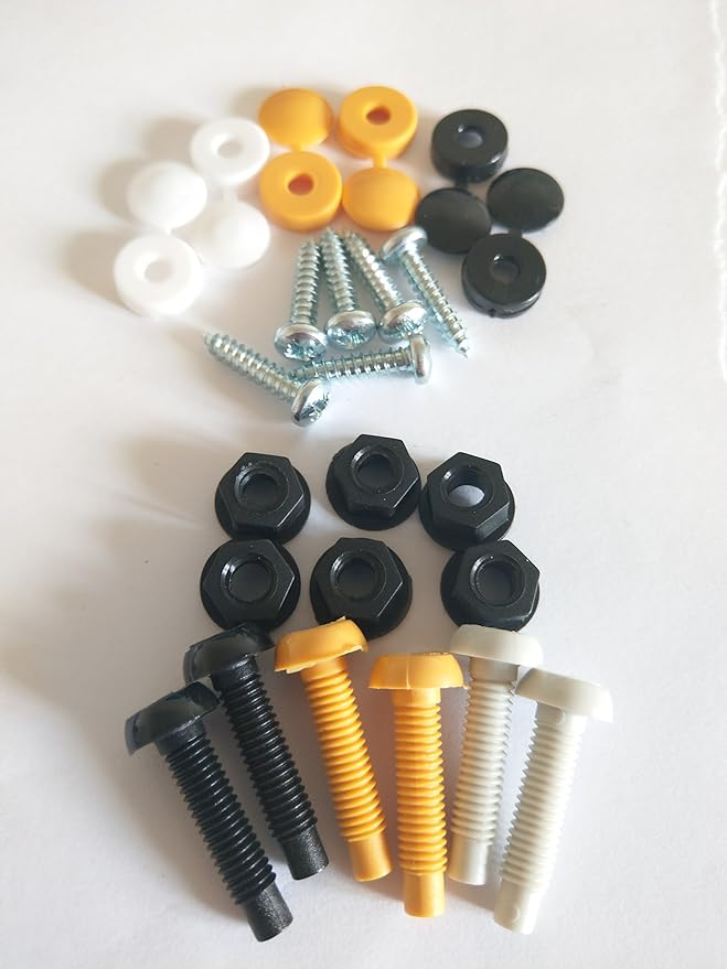 Number Plate Screw Replacement Set 24pcs Amazon.co.uk Car & Motorbike