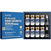 5% Minoxidil for Men Hair Growth with Biotin, Extra Strength Topical Minoxidil Solution Serum with Rosemary & Caffeine for Hair Regrowth Treatments, Non-Greasy, Helps Prevent Hair Thinning & Hair Loss