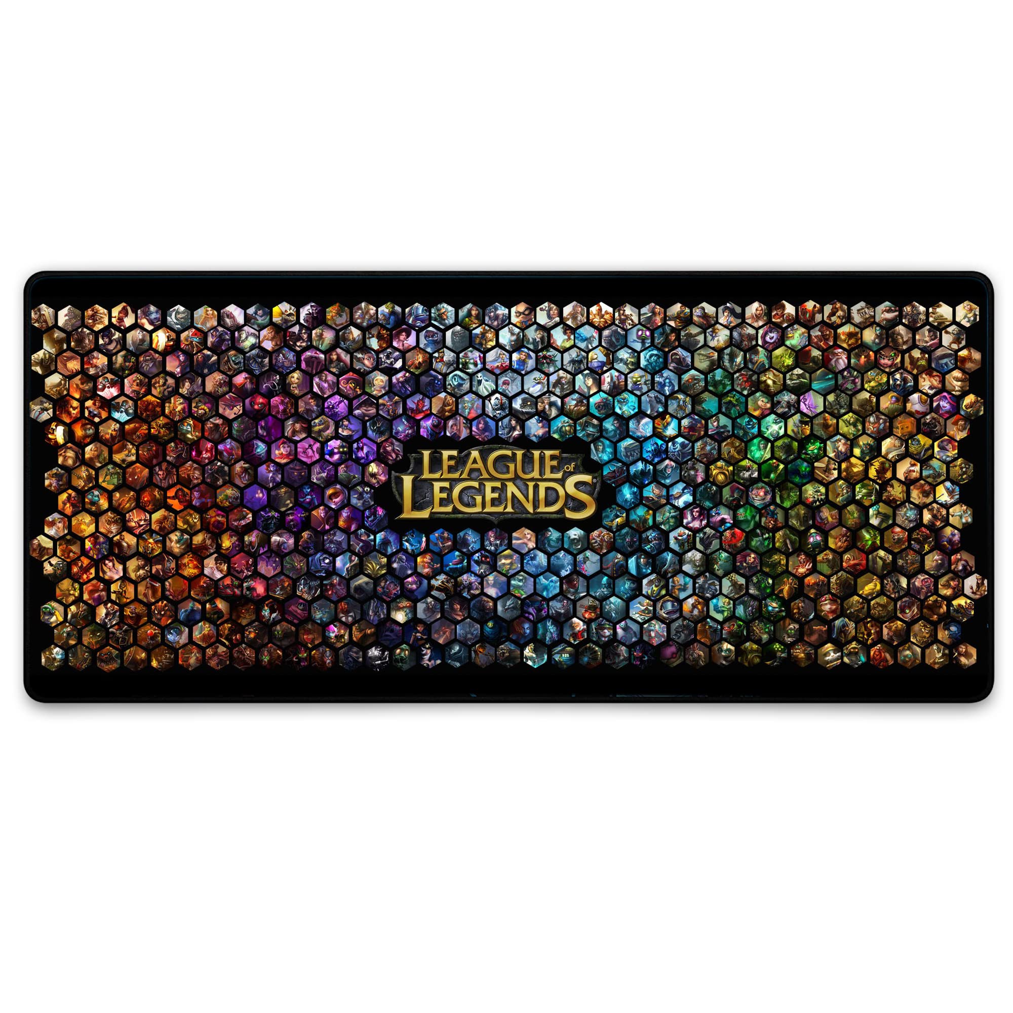 XXL Extended Professional Large League of Legends Gaming Mouse Pad - 700mm*300mm*3mm Hexagonal Design
