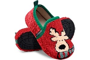 WateLves Kids Toddler Slippers Boys Girls House Shoes Slip on Sock Slippers Lightweight Winter Indoor Outdoor Walking Shoes