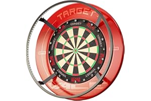 Target Darts Corona Vision Dartboard Lighting System, Black Frame | White LED Dart Board Surround Ring Light with Magnetic Fe