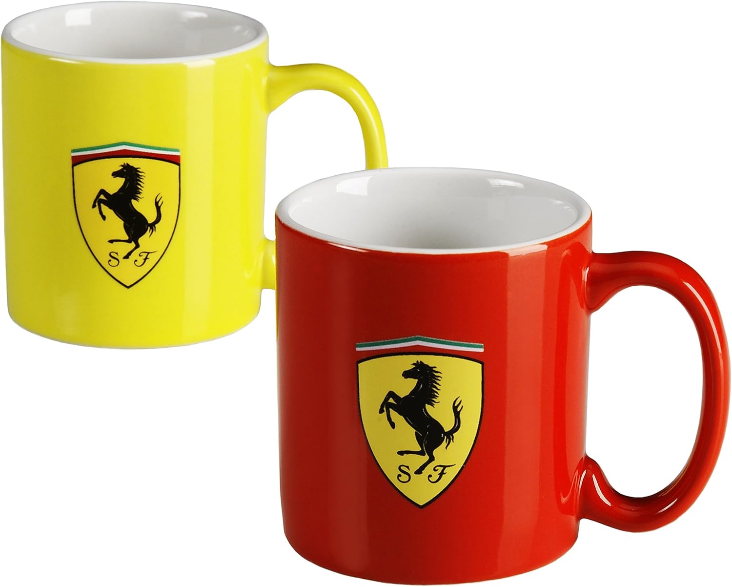 Set Of Ferrari Shield Espresso Cups One size Red Clothing