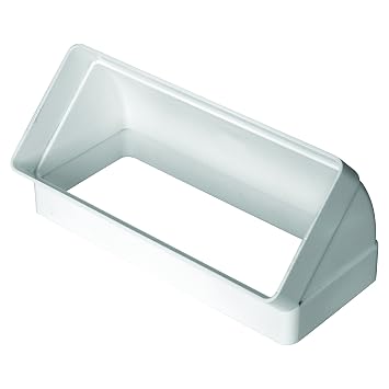 Außengitter Für Flachkanal DN 150 – 220 X 90 Mm, Kunststoff (PVC), Weiß, Abnehmbar