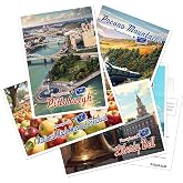 SHOXREM Pennsylvania Postcards Set of 24, 4x6 Retro Travel Landmarks | Vintage Travel Postcards | 8 Iconic PA Landmarks | Wall Decor, Collecting &amp; Gifting