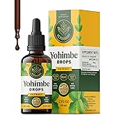 HERBAMAMA Yohimbe Supplements for Men & Women - Vegan Overall Support with Yohimbe Bark Extract - Non-GMO, Alcohol & Sugar-Free Yohimbine Drops, 42-Day Supply