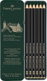 Faber-Castell Art & Graphic Pitt Graphite Matt Pencil Tin of 6 view 3