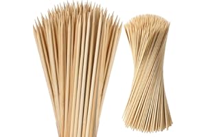 Suclain 500 Pcs Marshmallow Roasting Sticks 36" Long 5mm Thick, Smores Sticks Bamboo Skewers BBQ Kabob Grilling Barbecue Roasting Camping for Outdoor Fire Pits Campfires