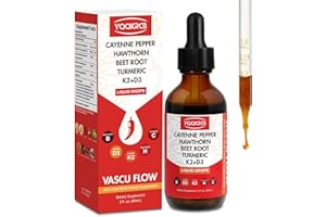 YQQKRCB Cayenne Pepper Hawthorn Beet Root Turmeric Vitamin K2+D3 Liquid Drops (60ML)