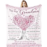 Jamfind Grandma Gifts, Birthday Gifts for Grandma, Great Grandmother Mothers Day Christmas Birthday Gift Blanket 60"x 50", Grandmom Nana Gift