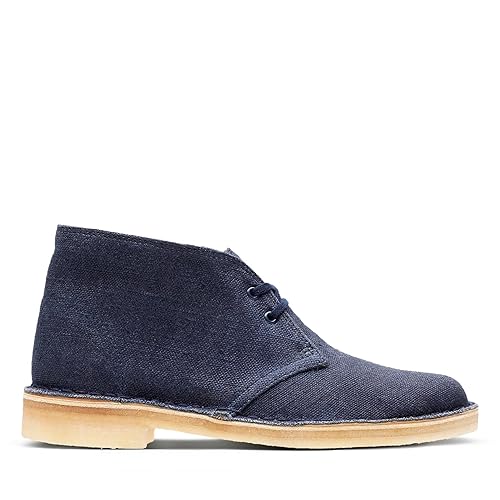 clarks desert boots navy