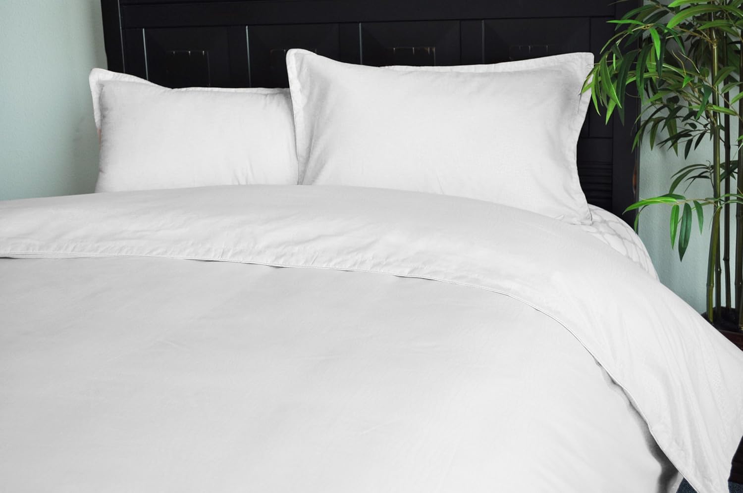 Natural Comfort DCM95WHF Embossed Microfiber Duvet Cover and Pillow