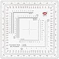 CYA Square Military Map Coordinate Scale Protractor Map for Land Navigation, Military Style UTM/MGRS Coordinate Scale