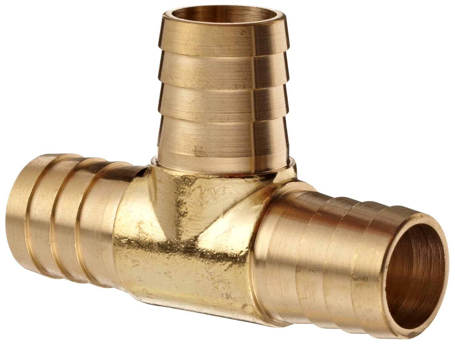 Dixon 1791212 Brass Hose Splicer Fitting, Tee, 3/4" Hose ID Barbed