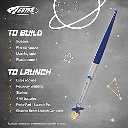 Estes 2483 Phantom Blue Rocket-Building