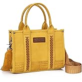 Montana West × Wrangler Tote Bag for Women Western Cow Print Purse Designer Top Handle Handbags