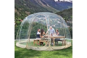Alvantor Pop Up Bubble Tent - Large Oversize Weather Proof Pod - Cold Protection Camping Tent - Winter Tent Beige