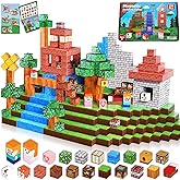 Wattlink Magnetic Building Blocks Set, 150 Pieces Educational Construction Cubes with Magnets, 3D Building Toys for Ages 3+, Compatible with Multiple Themes