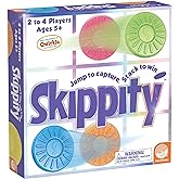 MindWare Skippity &ndash; Jump-and-Capture Board Game for 2 to 4 Players &ndash; Twist on Checkers &ndash; 100pc &ndash; Fun for Kids &amp; Adults, Ages 5+