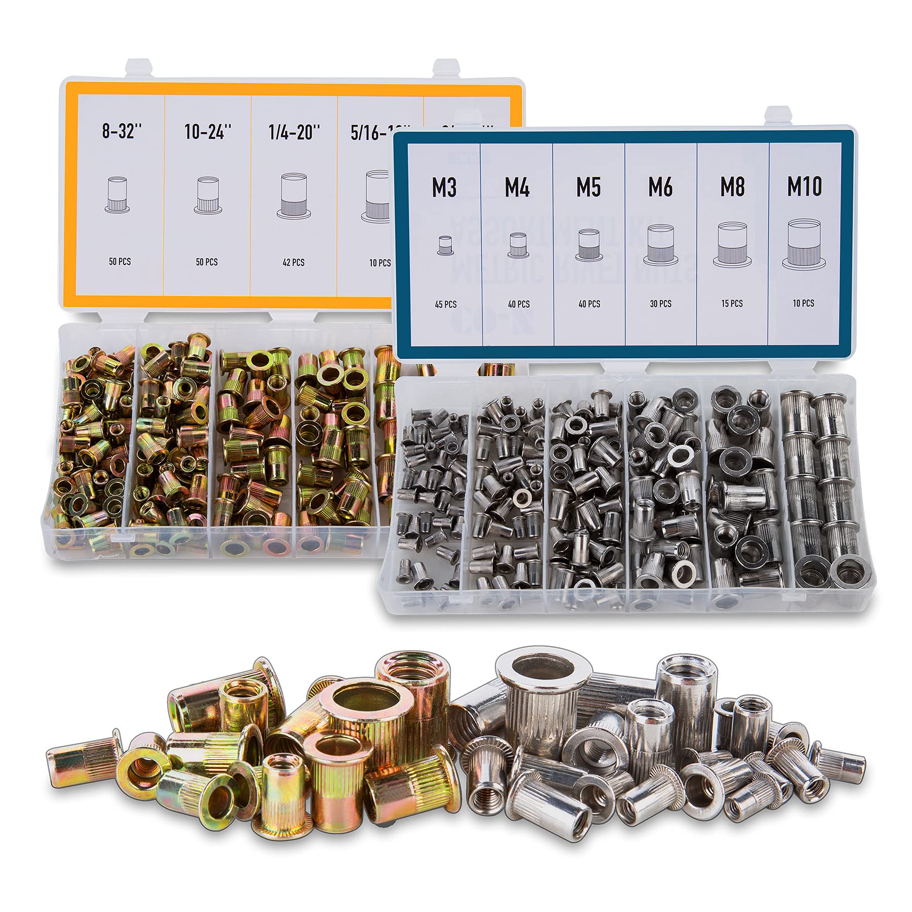 Mua ZELCAN Stainless Steel Rivet Nut Kit, SAE & Metric Nutsert Threaded ...