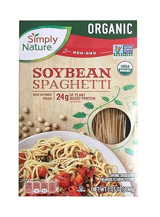 Amazon Com Simply Nature Organic Soybean Spaghetti Gluten Free Vegan Pack Of 2 Grocery Gourmet Food