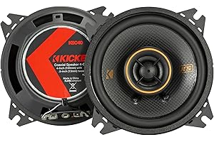 Kicker 51KSC404 KS-Series 4" Coaxial Speakers with .5" tweeters, 4-Ohm, Pair