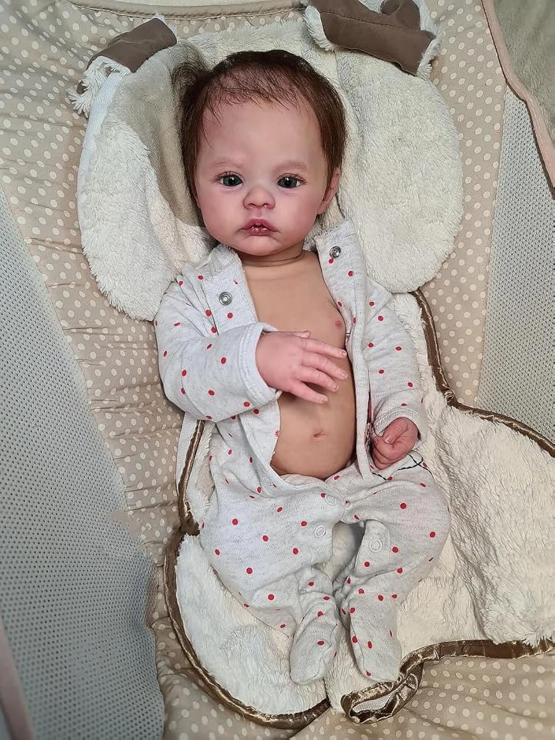 Pinky Reborn Baby Dolls Eyes Open 18 inch 45 cm Full Body Soft Vinyl Silicone Boy Like A Real Baby Reborn Dolls Realistic Newborn Baby Doll Boy Toy