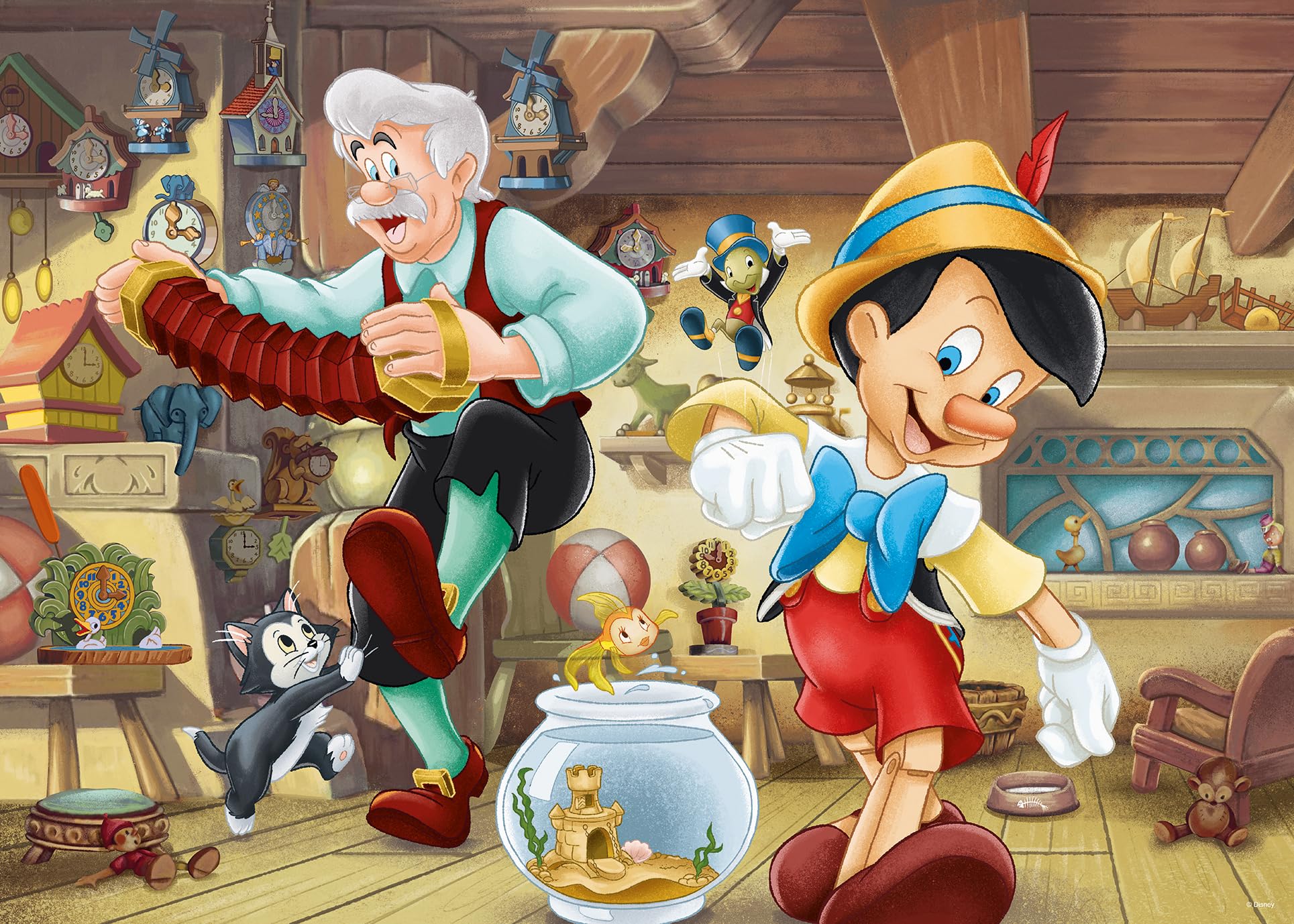 Ravensburger Disney Pinocchio - 1000 Piece Jigsaw Puzzles - Gifts for Adults and Kids Age 12 Years Up