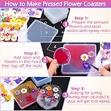 Cruzix 140 Pieces Dried Pressed Flowers for Resin DIY Crafts view 4