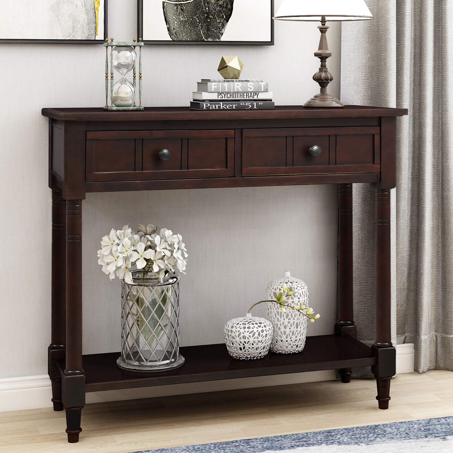 Best 24′ high cherry sofa table