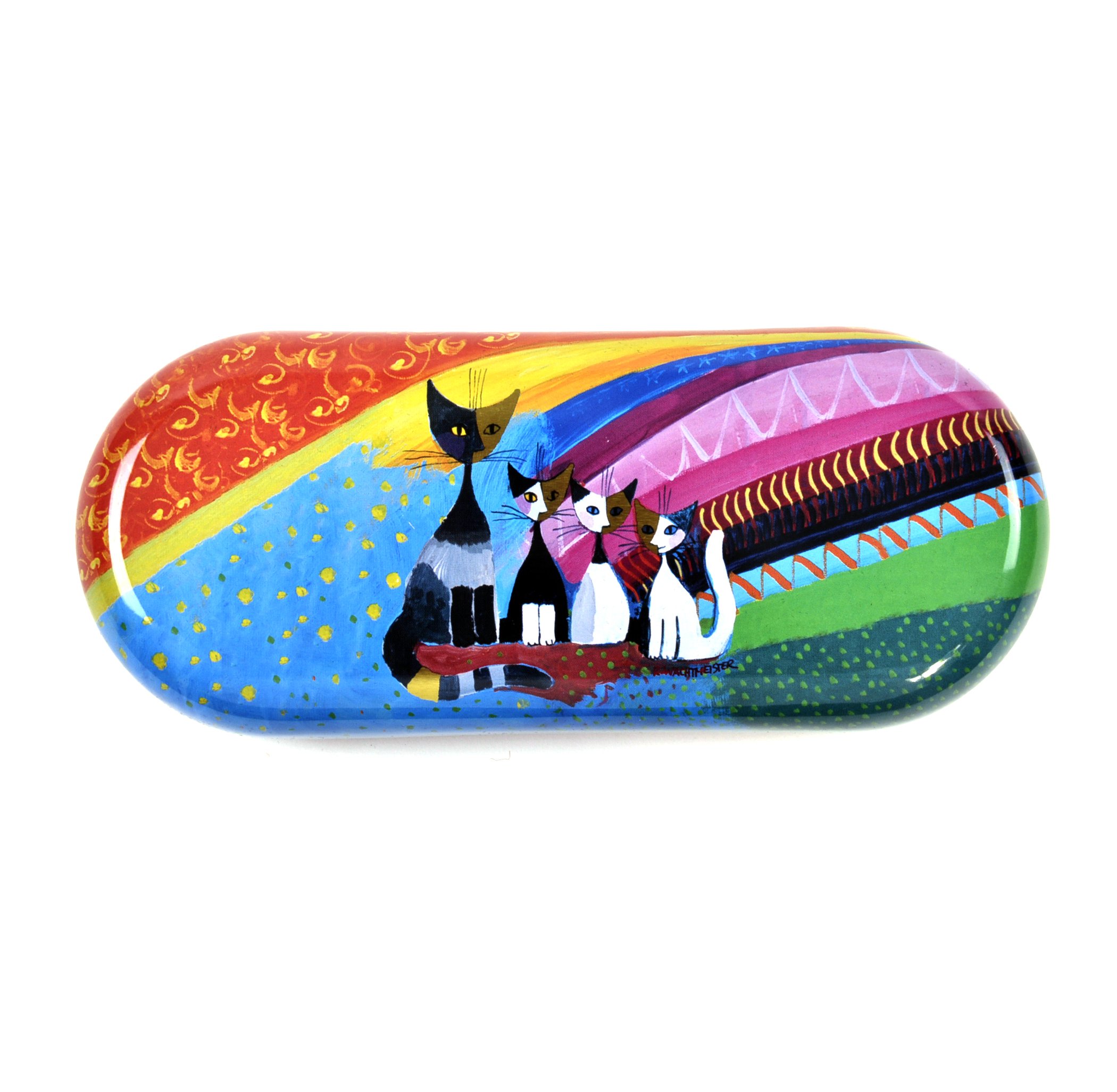 Fridolin 18716 Rosina Wachtmeister Under The Rainbow Metal Glasses Case, Multi-Coloured (16 x 6.6 x 2.8 cm)