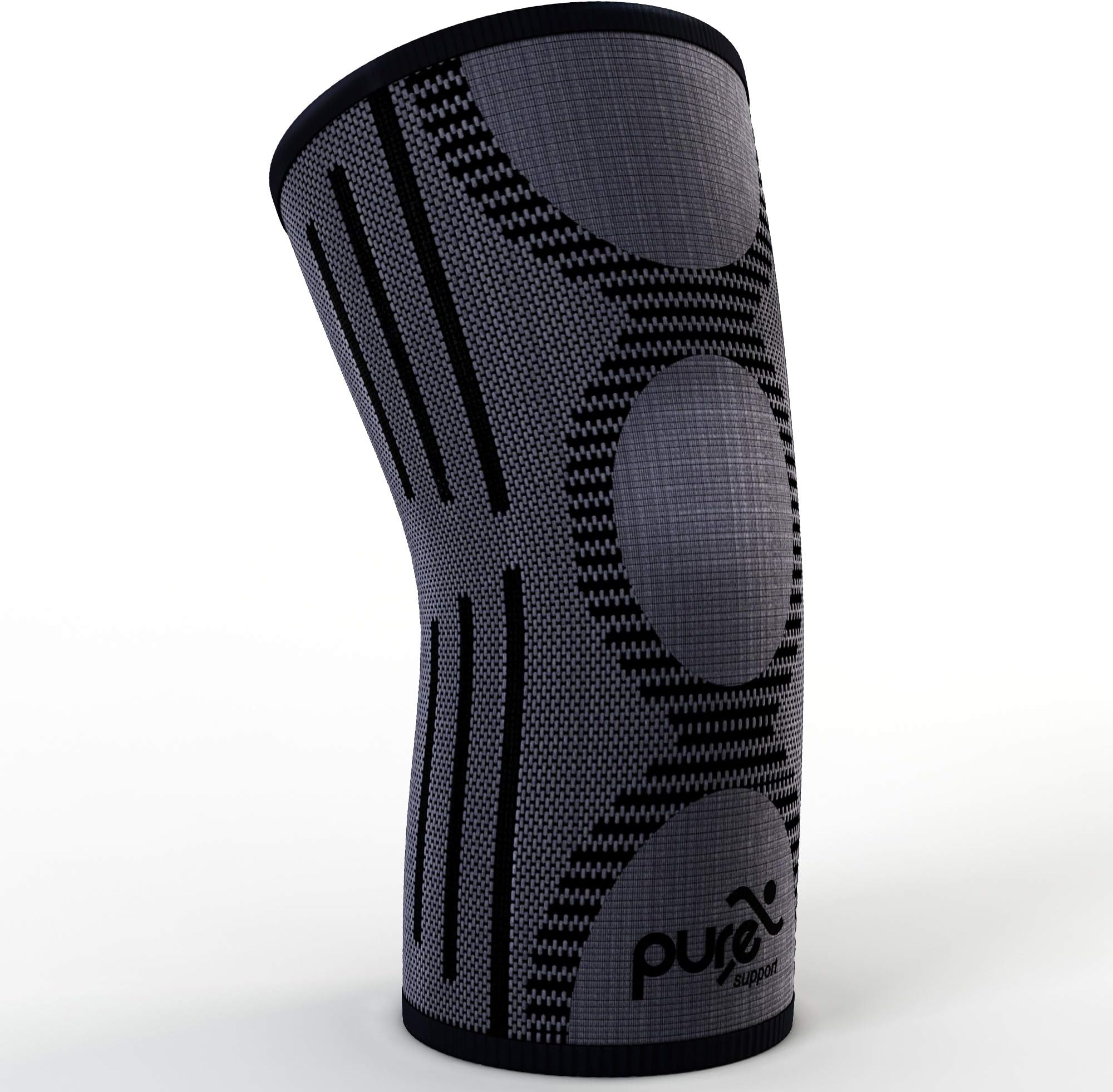 Pure Support Knee Brace Sleeve | Compression Patella Stabilizer for Meniscus Tear | Arthritis Pain | Running | Basketball | Crossfit | Sports | Gym | Women | Men