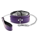 Barcelona Fur Collar and Leash Genuine Lambskin