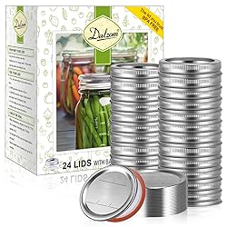 Dalzom® 48Pcs Canning Lids with Rings Regular
