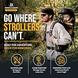 DROMADER Baby Carrier Backpack Toddler Hiking Carrier Sun Canopy 5.95 lb view 2