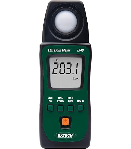 Luxmètre Extech LT250W - Mesure Jusqu'à 100 000 Lux - Connectivité Bluetooth Avec Appli ExView - 9