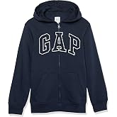 GAP Boys' Logo Hoodie Hooded Full Zip Sweatshirt
