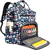 Gatycallaty Nurse Backpack for Work, Water-Resistant Book Bag with 15.6" Laptop Compartment, Nursing Travel Bag with Zip-Top Closure (Navy Blue)