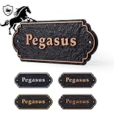 Custom Horse Stall Name Plate,Personalized Pet Name Sign Plaque for Outside Stall,Barn,Stable - Acrylic/Metal Option, 10'' x 5.3'',STYLE 5