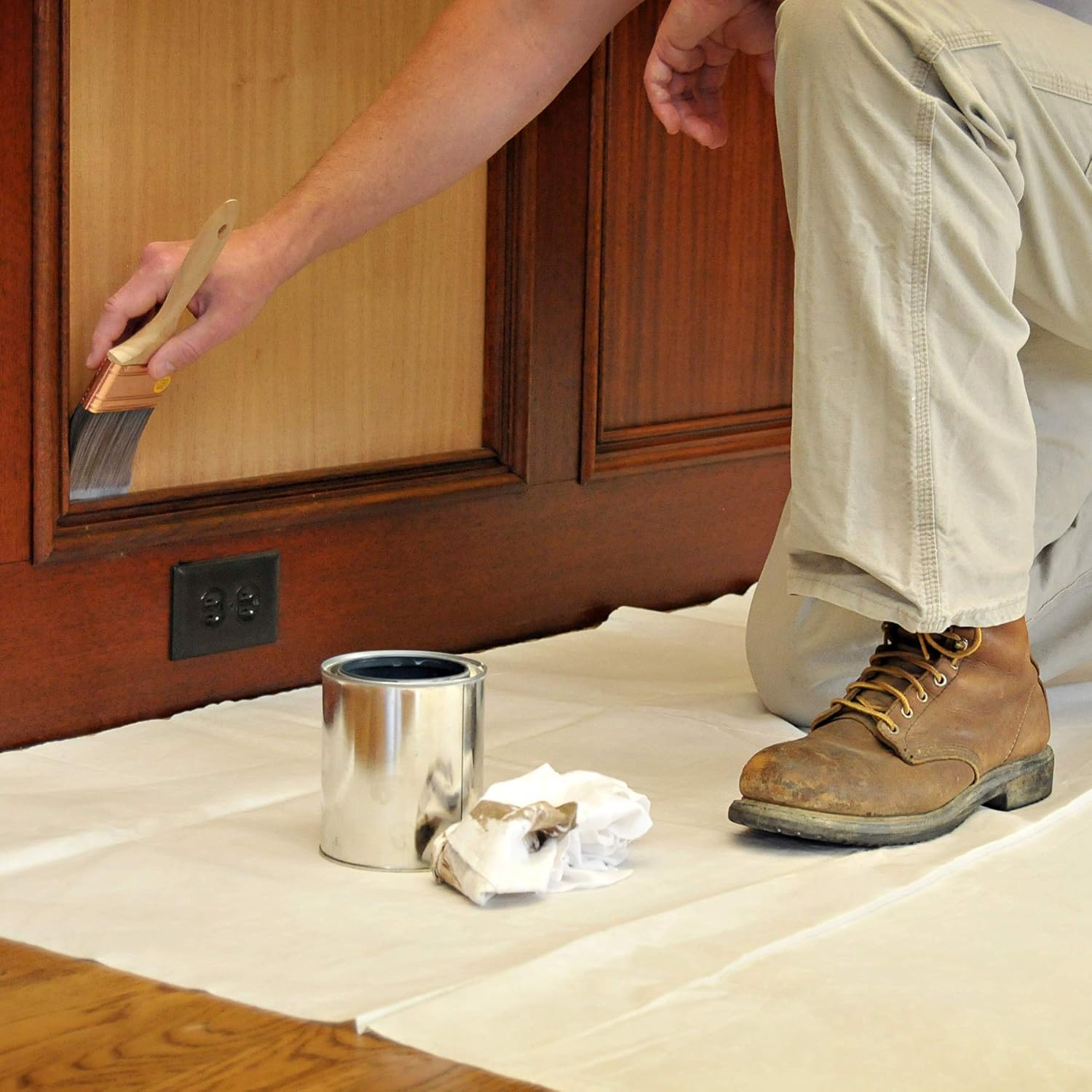 Trimaco 2602 Double Guard Super Tuff 2-Layer Drop Cloth, 4-feet x 10-feet: Home & Kitchen
