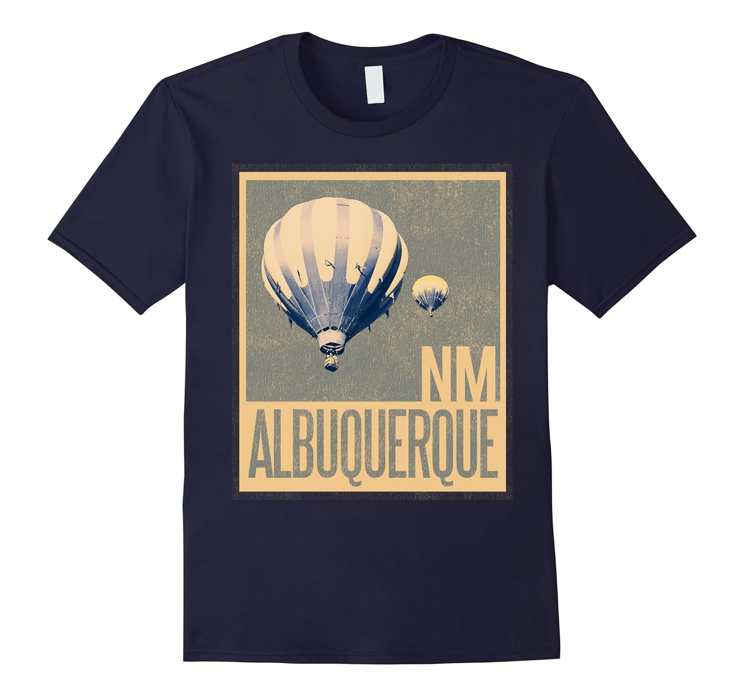 Vintage Look Hot Air Balloon T Shirt | Albuquerque NM-ANZ