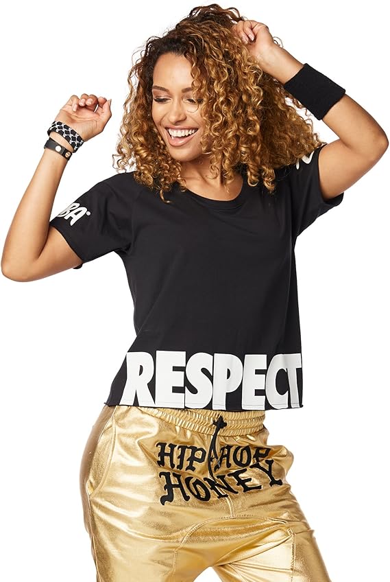 Amazon Zumba ズンバ Respect Tシャツ Black フィットネス トレーニング シャツ 通販