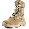 FREE SOLDIER Women’s Tactical Boots 8 Inches Lightweight Combat Boot Durable Military Work Outdoors Boots Desert Boot for Women